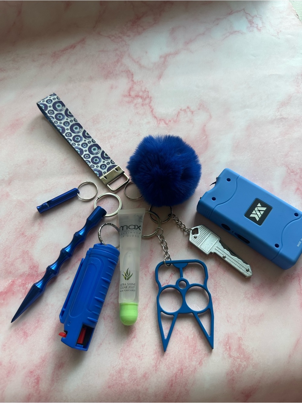 Blue Self-Defense Keychain